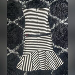 Double Top-Skirt Set Stripes by Zara XS